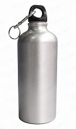 картинка Бутылка спортивная металлическая, серебро, 600 мл