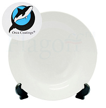 картинка Тарелка керамическая Orca Coating™ для сублимационной печати 200 мм (3д пресс) керамика 3D