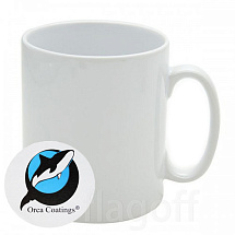 Кружка белая Orca Coating™ 11oz премиум керамическая для сублимации